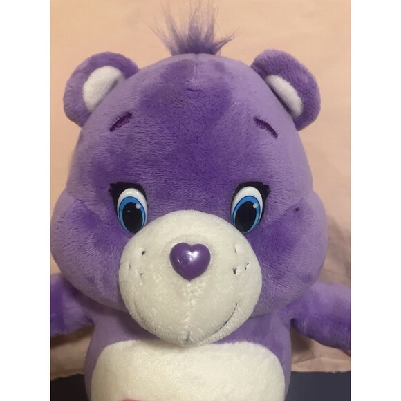 Care Bear Share Bear Purple Lollipop Plush 14" Stuffed Animal 2016 - Picture 3 of 16